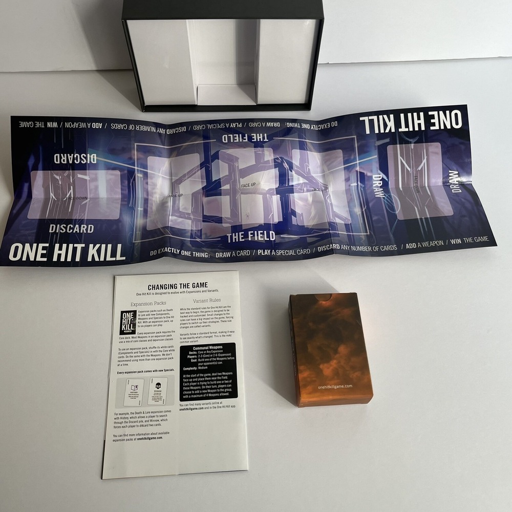 One Hit Kill Card Game Core Deck Complete In Box CIB NM/VG+ - Picture 7 of 11